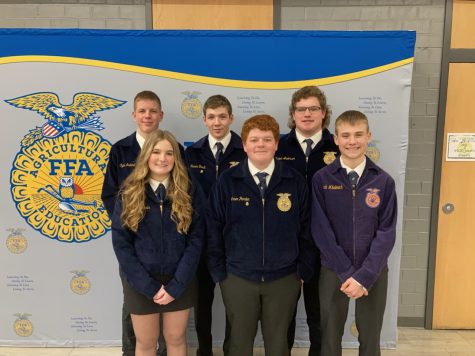 The Ag Issues team earned a bronze award during the awards ceremony at District FFA Competition. 
