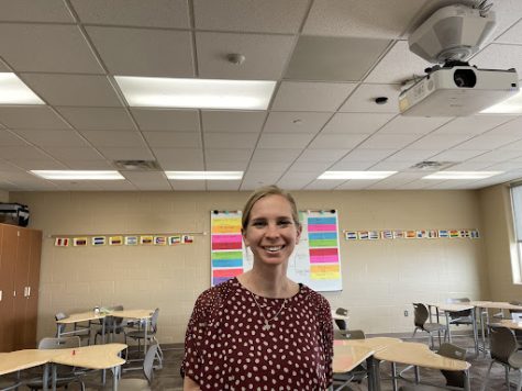 Goodbye North Polk: Miss OJ poses for a picture in her classroom. 
“I’m going to leave Iowa on June 2, 2022, after the school year is done,” said Miss OJ. 
