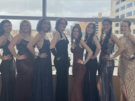Students wore their outfits for dinner, pictures and the dance but change into regular clothes for after prom. 

