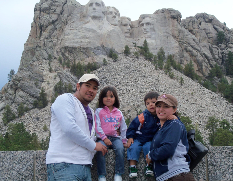 My family and I at Mount. Rushmore National Memorial. 2011.