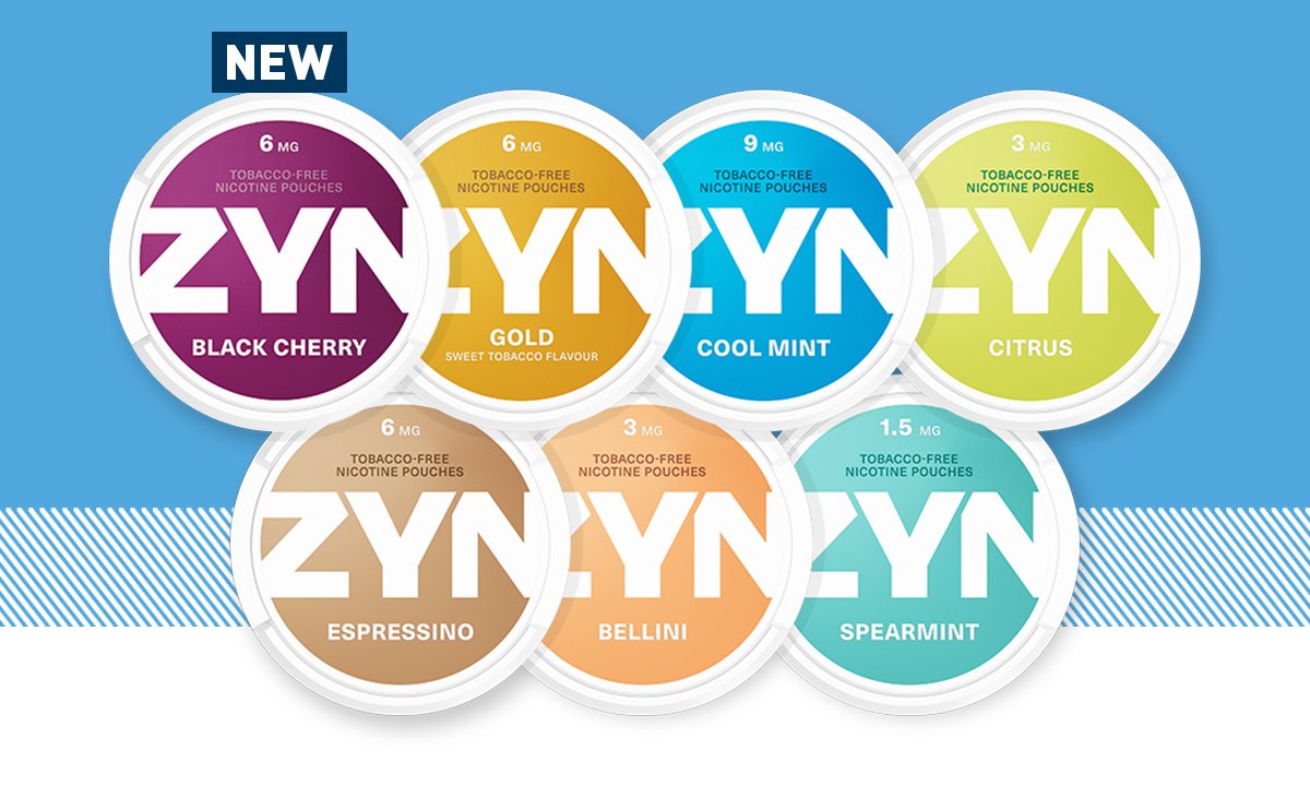 Photo of ZYN flavors taken off the ZYN UK Website.