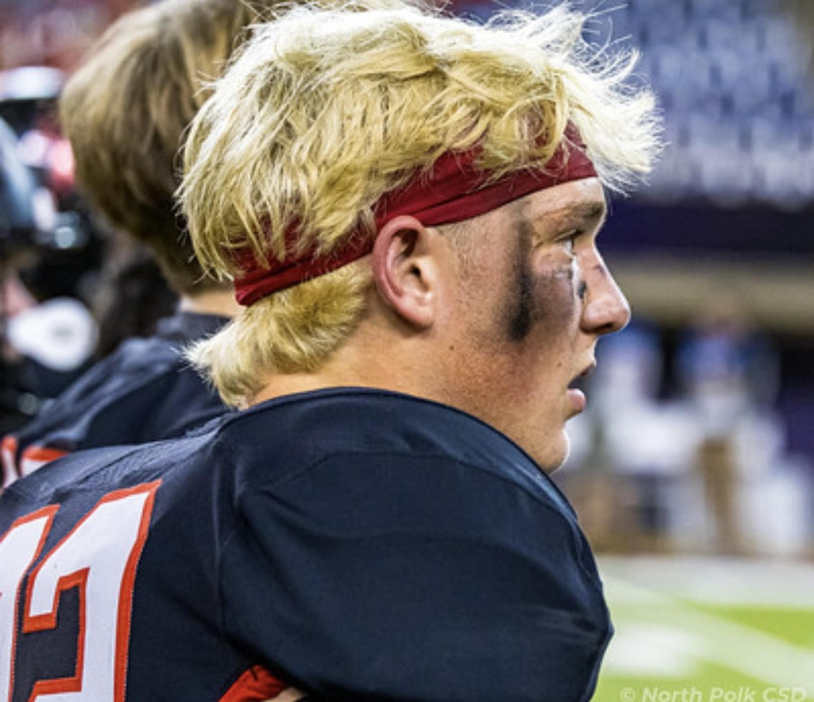 Image of Bryce Burke from the North Polk Flickr depicting the traditional bleached hairdo for state.